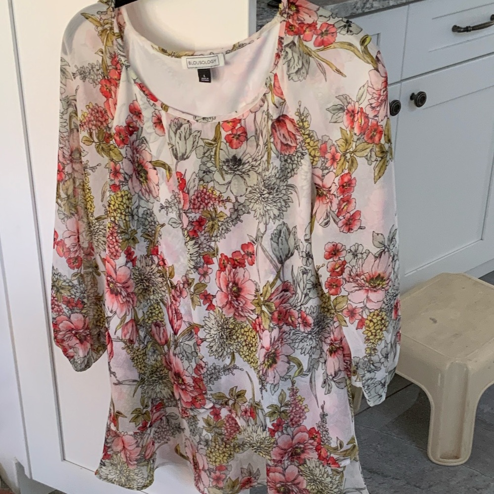 Floral Chiffon Blouse by